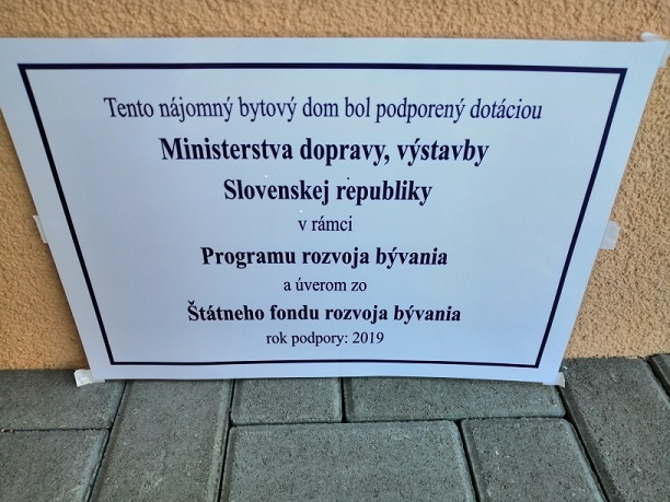Fotka - Nájomné byty