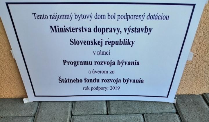 Fotka - Nájomné byty