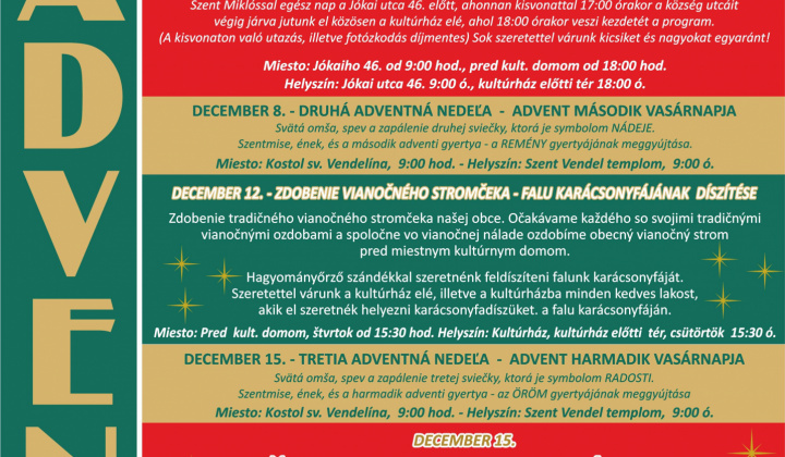 Fotka - Program - December 2024